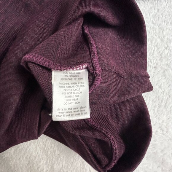 Toad & Co Womens Intermezzo Pullover Sweater with Pockets Stretch Small Purple - Picture 4 of 8